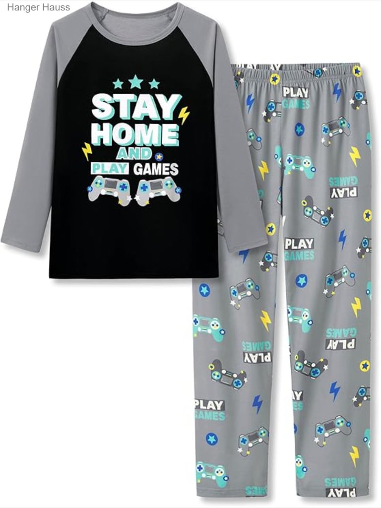 2-Piece Cozy Pajama Set For Boys - Soft Long Sleeve Pjs